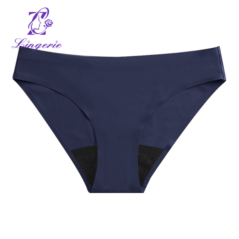 Large size four-layer anti-side leakage panties female physiological period great aunt menstrual period triangle pants cotton crotch sanitary pants