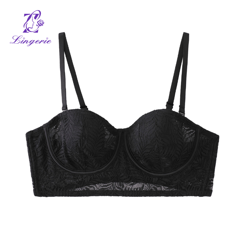 Sexy underwear French thin models rabbit ears cup lace underwear soft steel ring large breasts show small brassiere