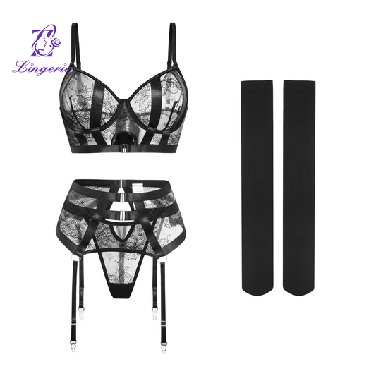 Underwire lace Garter Lingerie