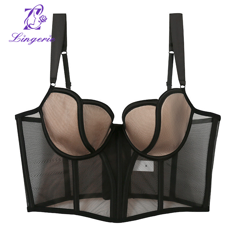 Push up breast support corset