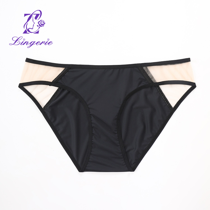 Black Thin Cotton Smooth Mesh Fishbone Bra Vest Style Bra Anti-sagging Underwear