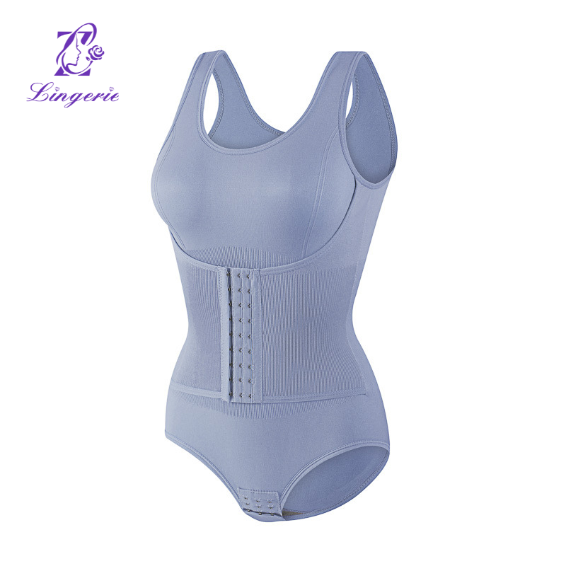 Underwear female abdominal corset shaping belly waist corset to strengthen the row of buttons to slim and lift the buttocks one-piece corset