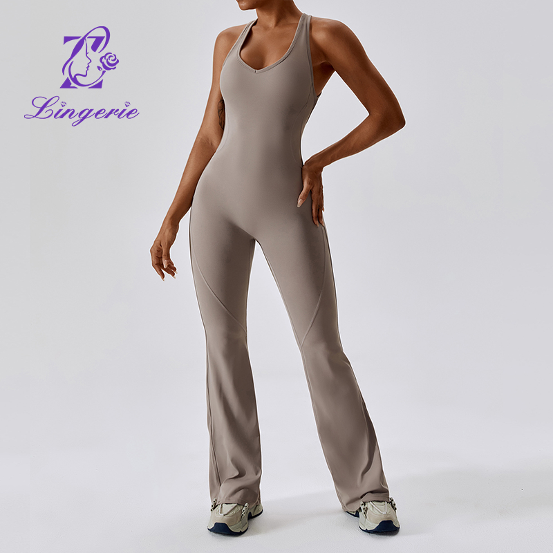 Quick-drying tight yoga clothing dance sports fitness clothing to lift the buttocks belly micro one-piece yoga clothing
