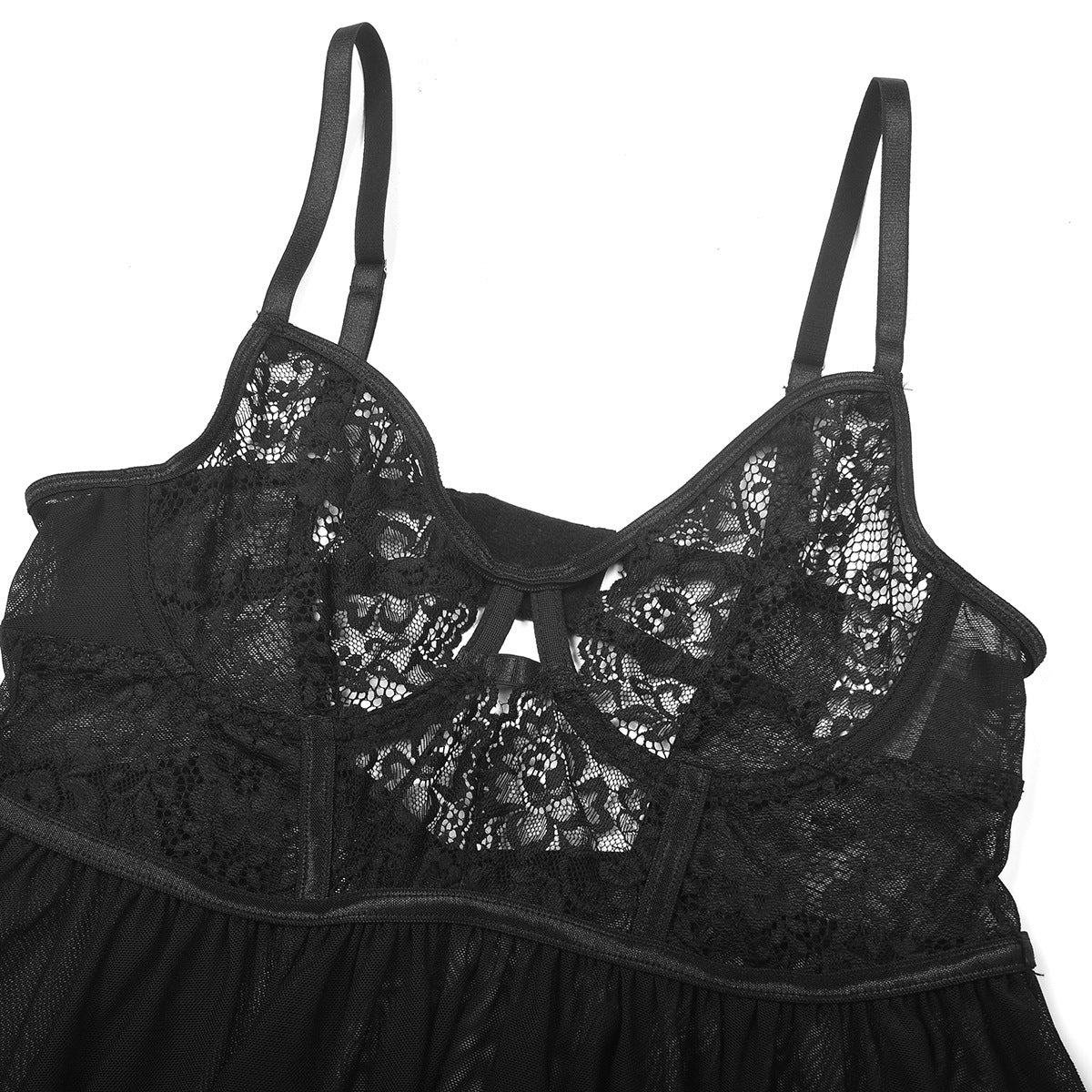 Sexy mesh suspenders Babydoll