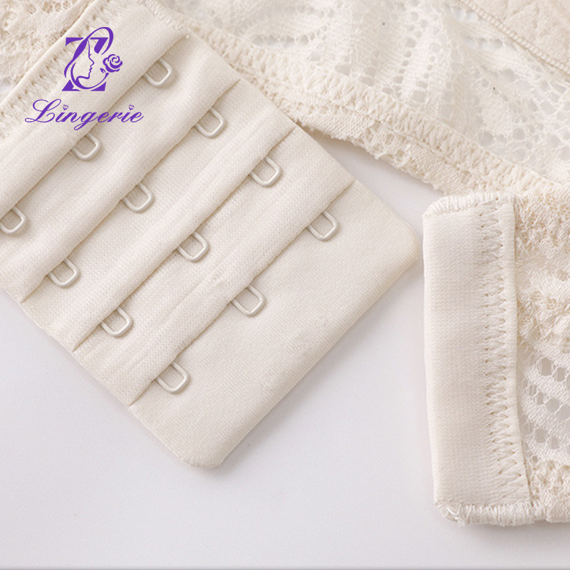 Wholesale French Lingerie Thin Bunny Ear Cup Lace Soft Steel Ring Anti-sagging Bra Set