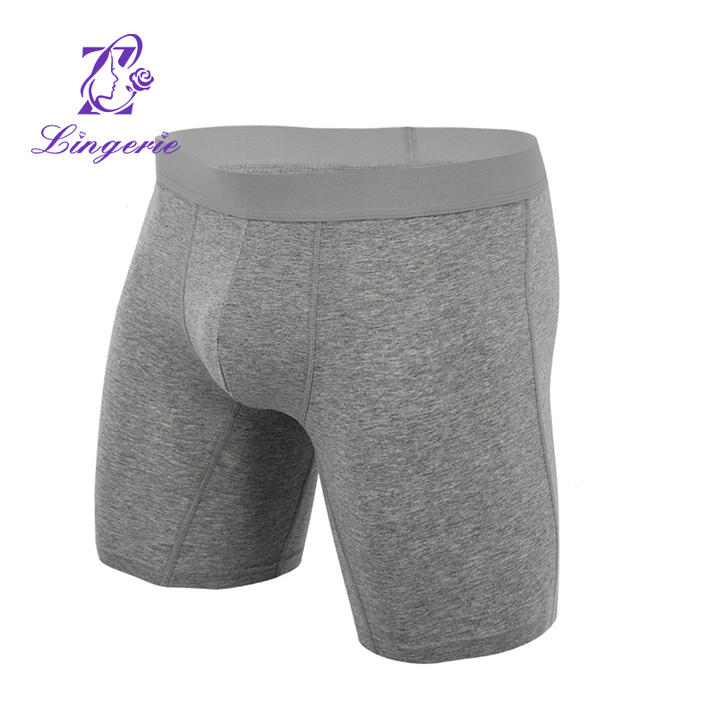 Quadrangle Pants Fall and Winter Anti-wear Sports Large Size Men's Ribbed Underpants Flat pants cotton underpants wholesale