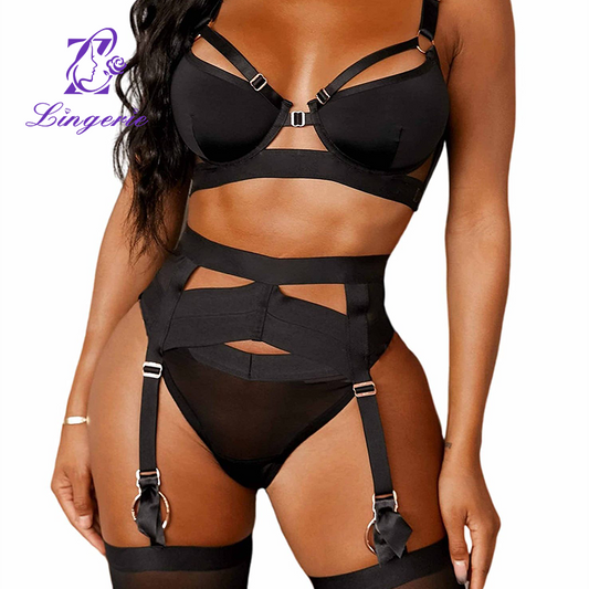 Heavy Crafted Intricate Buckle Garter Belt Costume