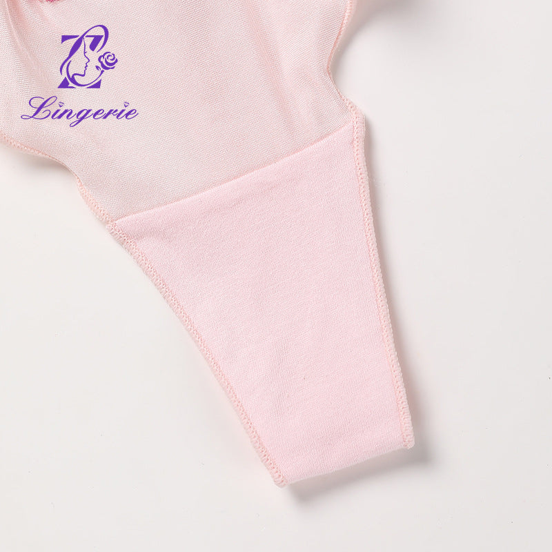 Women's Large Size Luxury Satin Cotton Crotch Breathable Quick Dry Comfortable Underwear