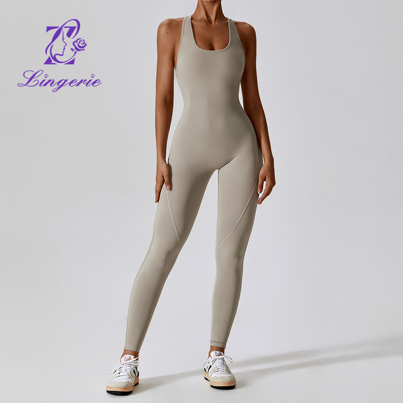 Tight One-piece Hollow Back Yoga Wear Women High Stretch One-piece One-piece Yoga Wear Women