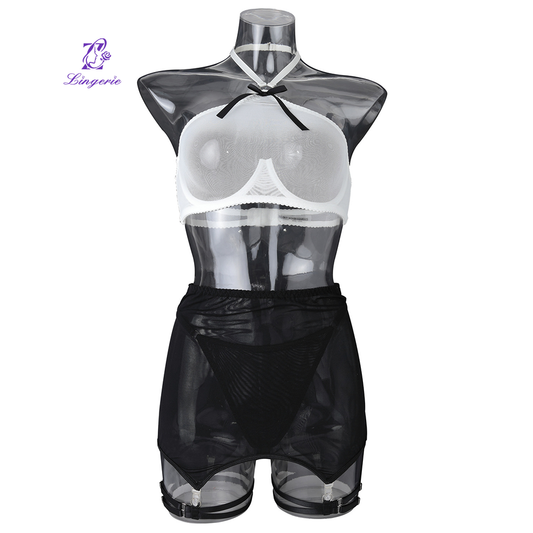 Sexy Mesh Stitching Bodysuit