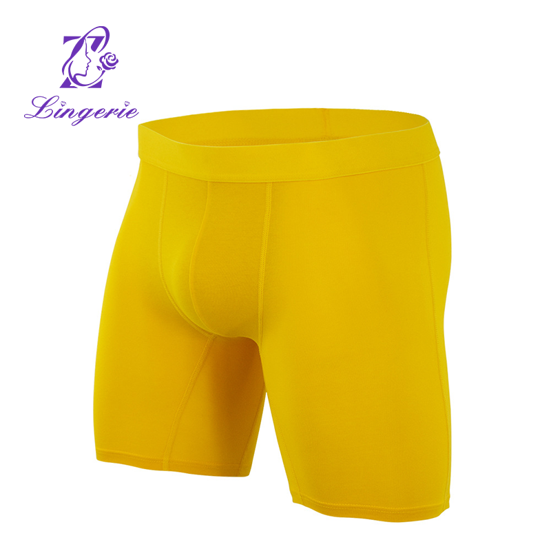 Quadrangle Pants Fall and Winter Anti-wear Sports Large Size Men's Ribbed Underpants Flat pants cotton underpants wholesale