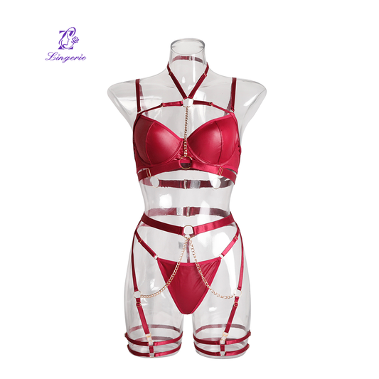 Splicing straps hollow Garter Lingerie