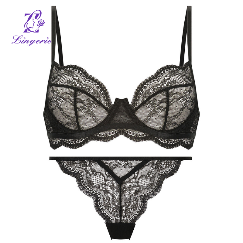 ZCLingerie Sexy Lace Intimates Small Breasts Anti-Sagging Underwire Top Support Beautiful Back Thin Bra Womens Sexy Underwear