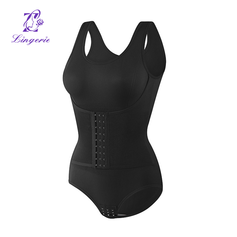 Underwear female abdominal corset shaping belly waist corset to strengthen the row of buttons to slim and lift the buttocks one-piece corset
