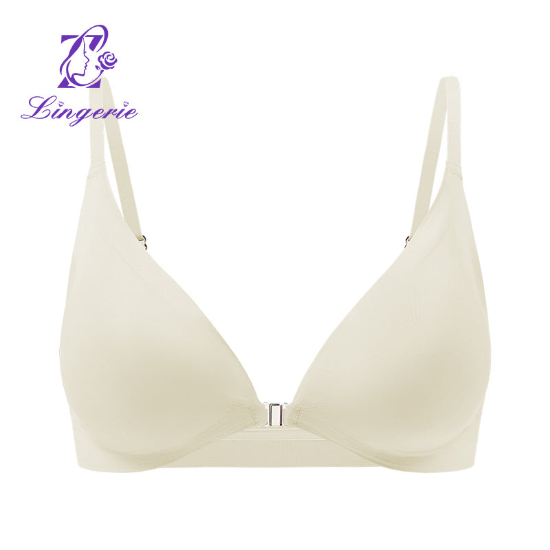 Women's Seamless Sexy Large Size Adjustable Front Buckle Beautiful Back Bra