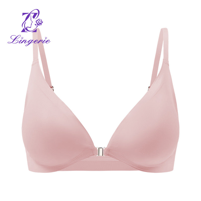 Women's Seamless Sexy Large Size Adjustable Front Buckle Beautiful Back Bra