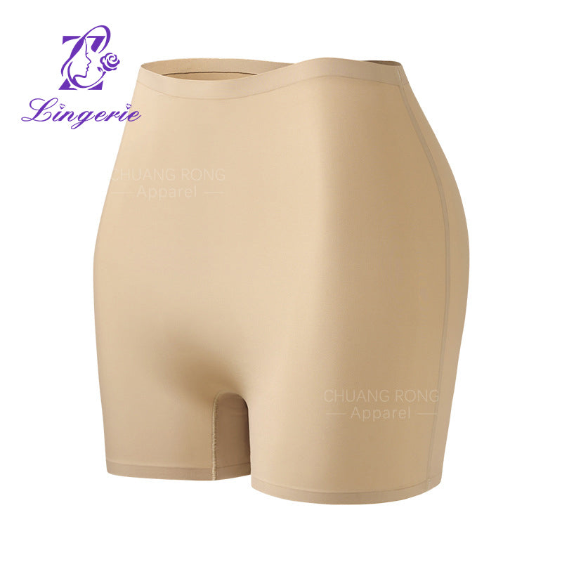 Women's seamless mid-waist anti-exposure ice silk boxer briefs underwear manufacturer