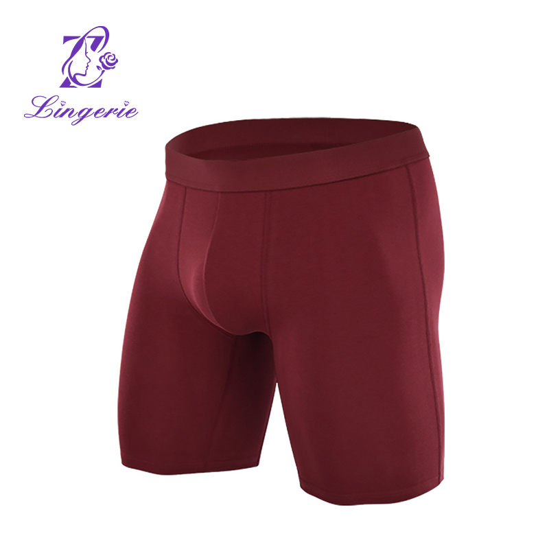 Quadrangle Pants Fall and Winter Anti-wear Sports Large Size Men's Ribbed Underpants Flat pants cotton underpants wholesale