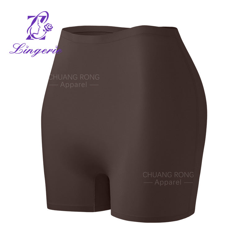 Women's seamless mid-waist anti-exposure ice silk boxer briefs underwear manufacturer