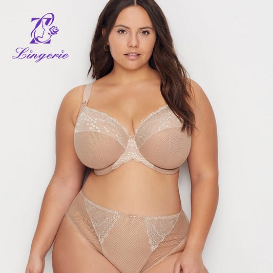 Customized Plus Size Large Cup Sexy Lace Bra B-K Cup Lingerie