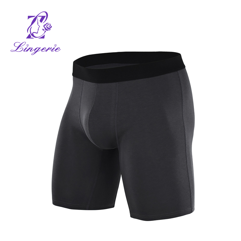 Quadrangle Pants Fall and Winter Anti-wear Sports Large Size Men's Ribbed Underpants Flat pants cotton underpants wholesale