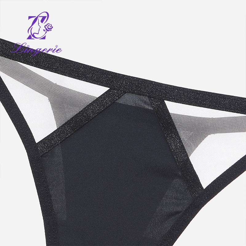 Black Thin Cotton Smooth Mesh Fishbone Bra Vest Style Bra Anti-sagging Underwear