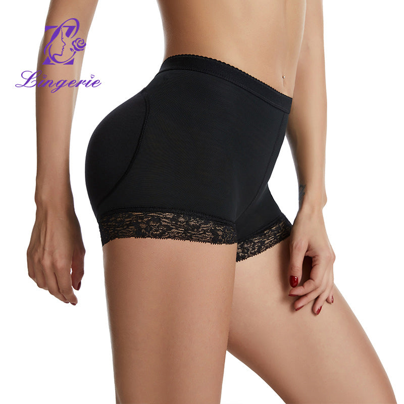 Booty and hip panties with breathable belt inserts Fake butt body pants