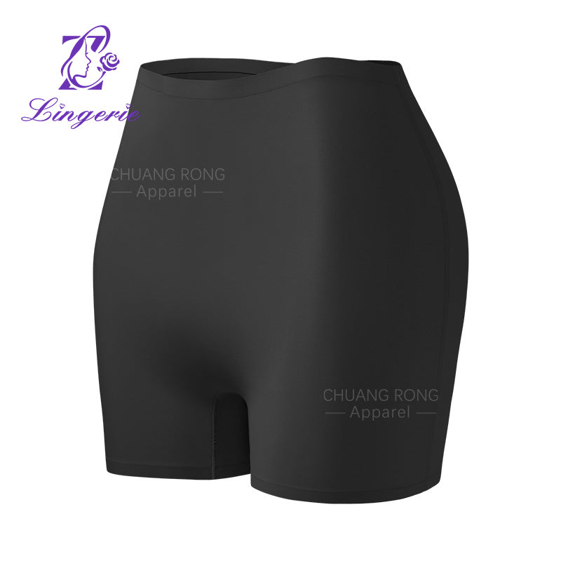 Women's seamless mid-waist anti-exposure ice silk boxer briefs underwear manufacturer