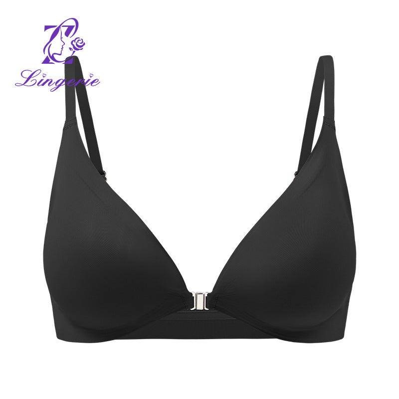 Women's Seamless Sexy Large Size Adjustable Front Buckle Beautiful Back Bra