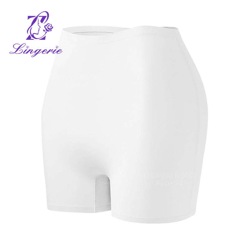 Women's seamless mid-waist anti-exposure ice silk boxer briefs underwear manufacturer